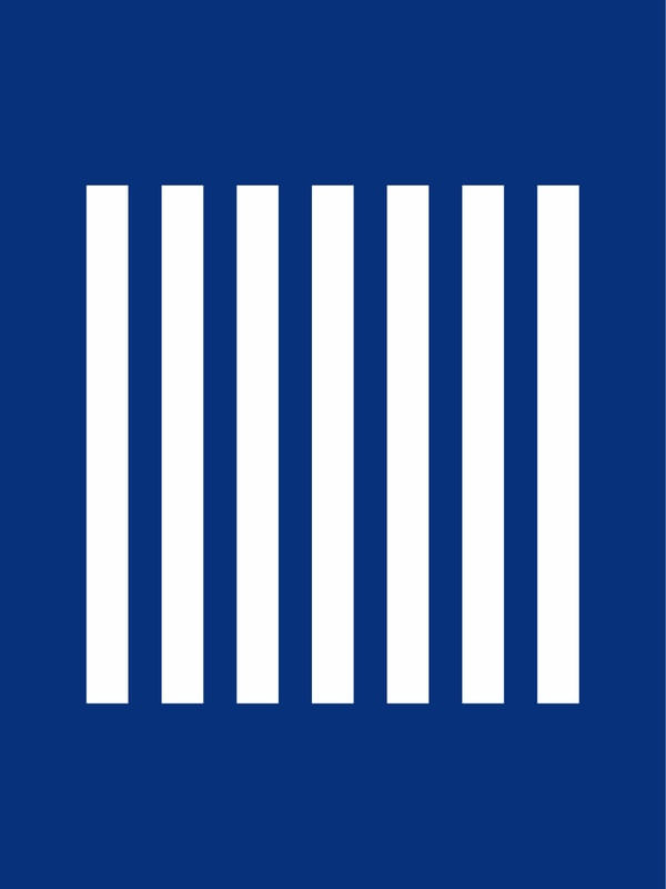 AZUL COM LISTRA MINIMALISTA