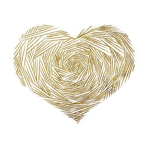CORAÇÃO INFINITO DOURADO