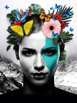 WOMAN RIVER NATURE