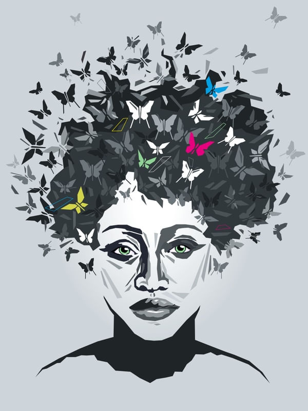 THE GREEN EYES AND THE BUTTERFLIES