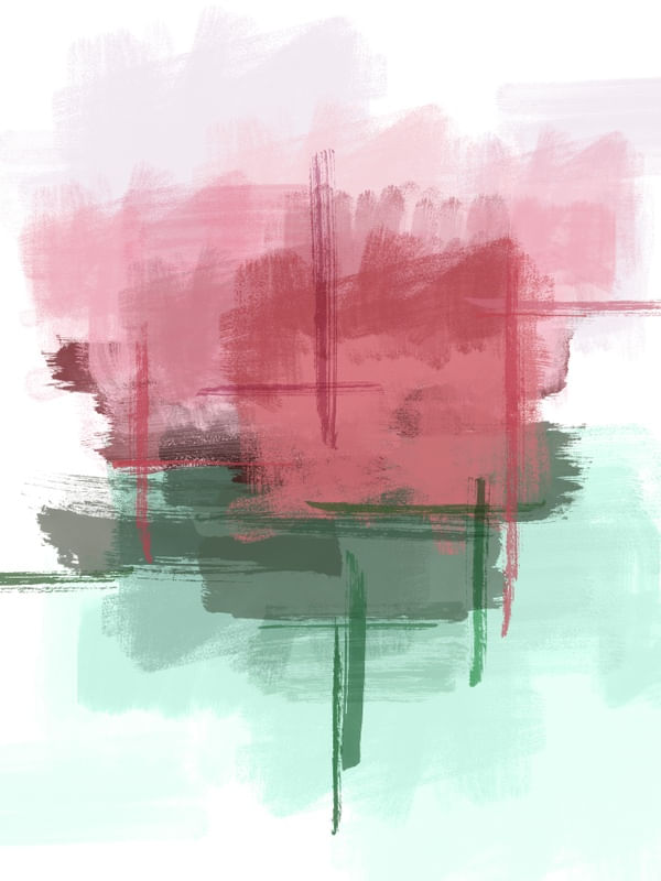 ROSA EM PINCEL ABSTRATO