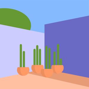 PATIO COM CACTUS