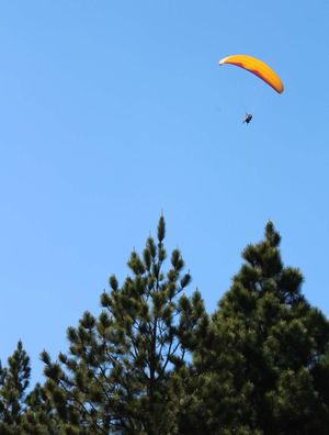 PARAGLIDER NO CÉU AZUL