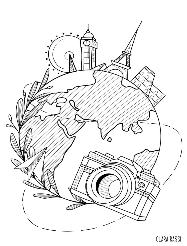 ILUSTRAÇÃO VIAGENS