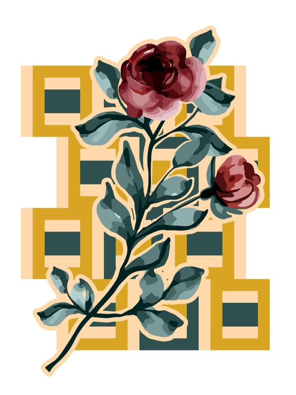 FLORES SOBRE RETÂNGULOS