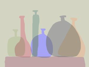 CREEN GLASS BOTTLES