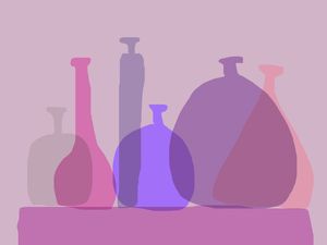BLUE GLASS BOTTLES