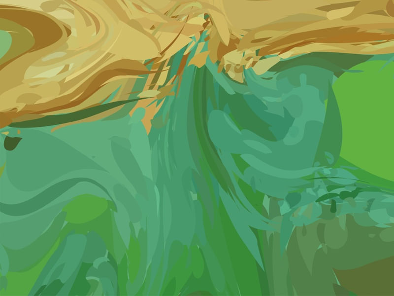 ABSTRATO VERDE E MARROM PAISAGEM