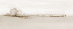 SEPIA WATERCOLOR HORIZON - PANORAMIC