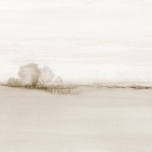 SEPIA WATERCOLOR HORIZON - SQUARE