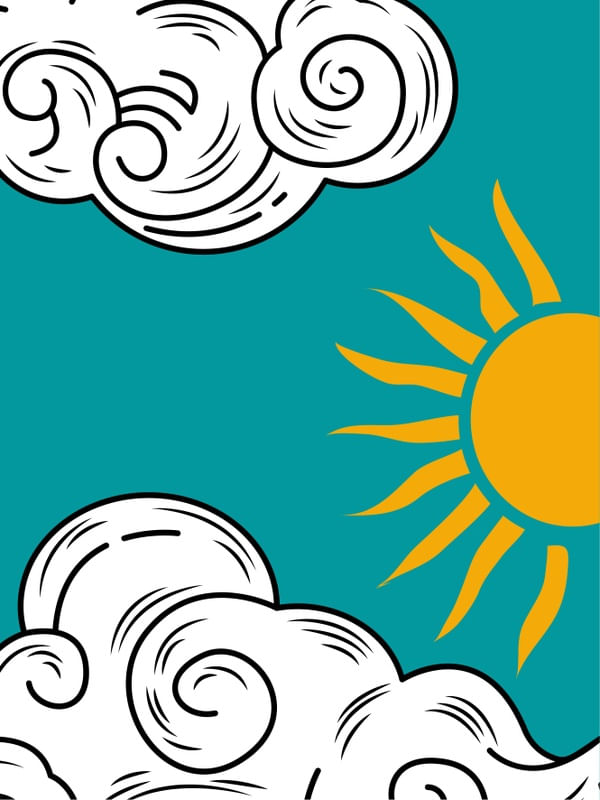 NUVENS NO MAR