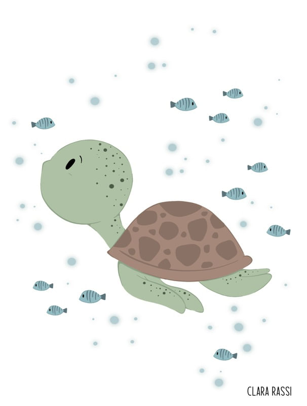 TARTARUGA NO MAR