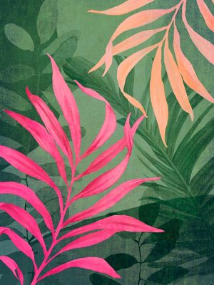 ABSTRACT ART TROPICAL GARDEN 5