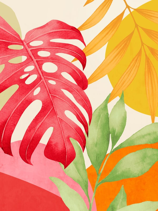 ABSTRACT ART TROPICAL GARDEN 6