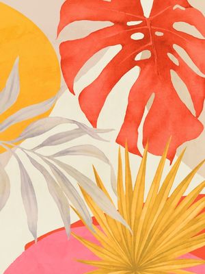 ABSTRACT ART TROPICAL GARDEN 7