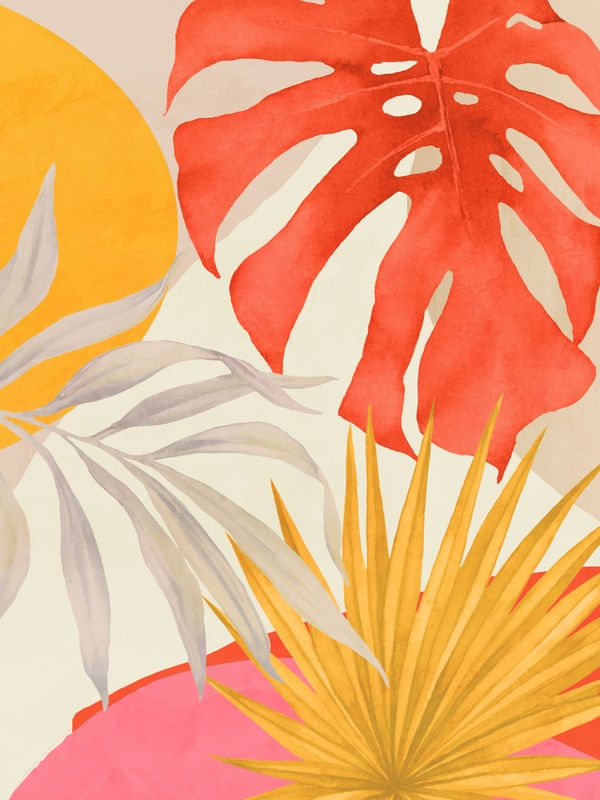 ABSTRACT ART TROPICAL GARDEN 7