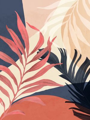 ABSTRACT ART TROPICAL GARDEN 8