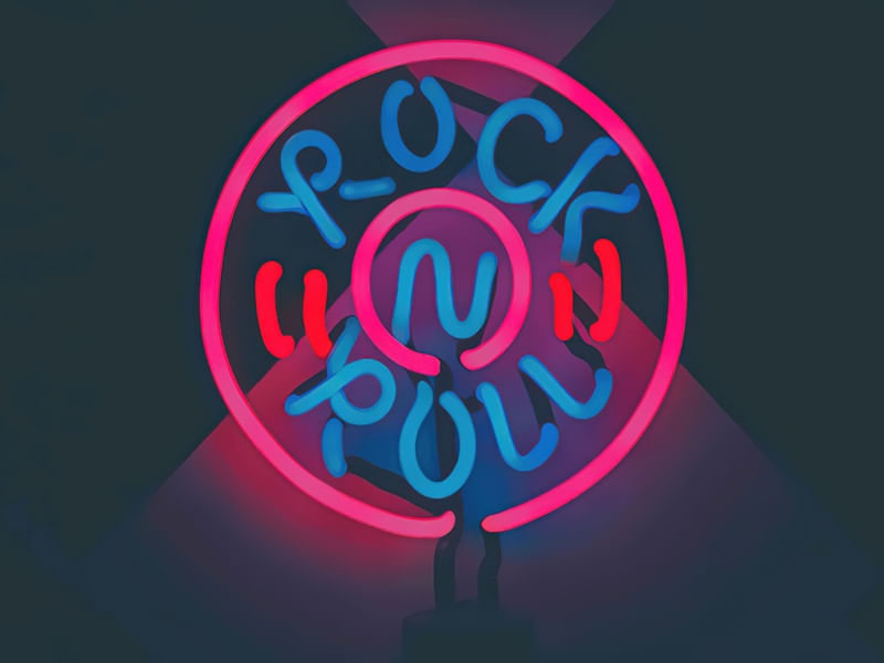ROCK AND ROLL NEON