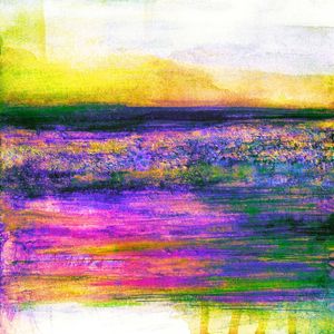 NEVERWHERE 1 QUADRADO, ARCO IRIS COLORIDO PAISAGEM ABSTRATO PINTURA