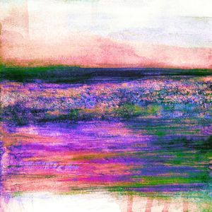 NEVERWHERE 2 QUADRADO, ARCO IRIS COLORIDO PAISAGEM ABSTRATO PINTURA