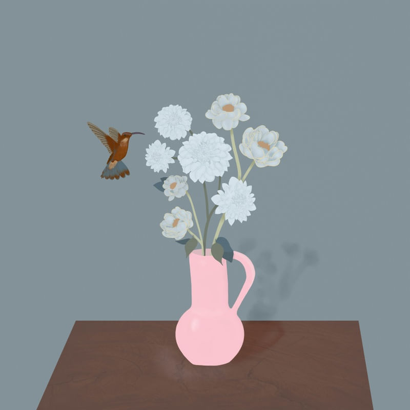 COLEÇÃO VASOS - BEIJA-FLOR