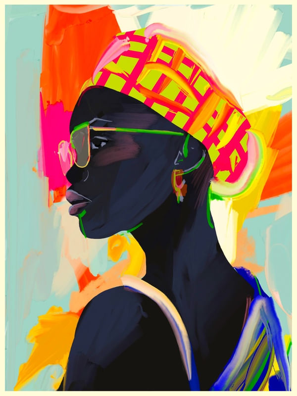 ABSTRACT ART GIRL PORTRAIT 4