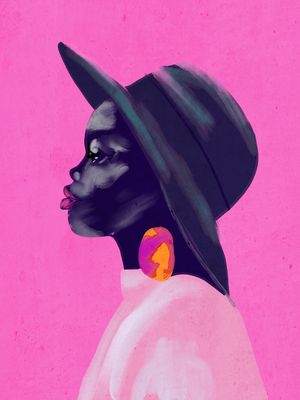 ABSTRACT ART GIRL PORTRAIT 6