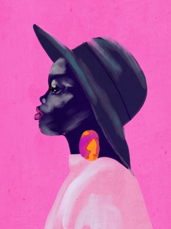 ABSTRACT ART GIRL PORTRAIT 6
