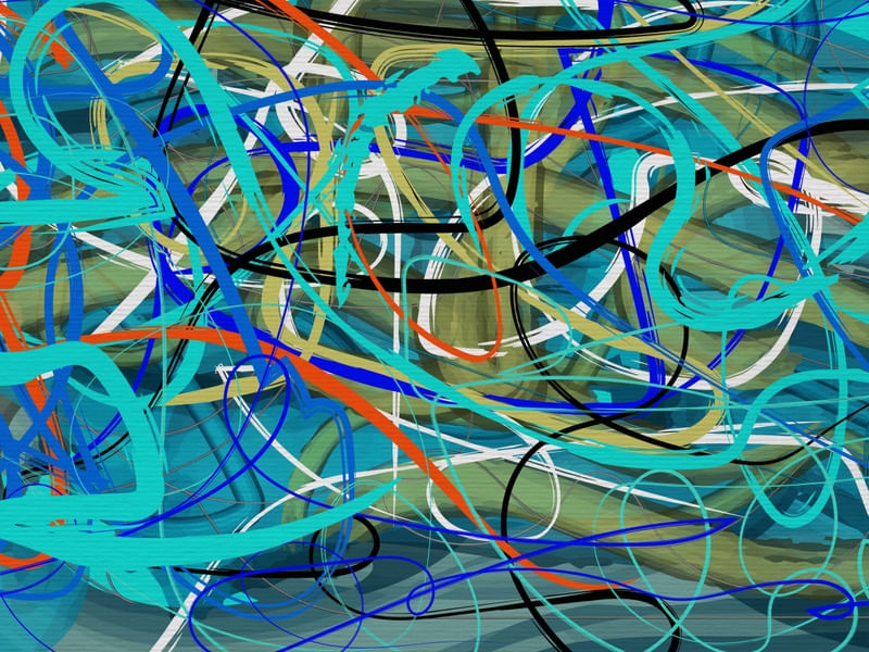 RABISCOS ABSTRATOS XI