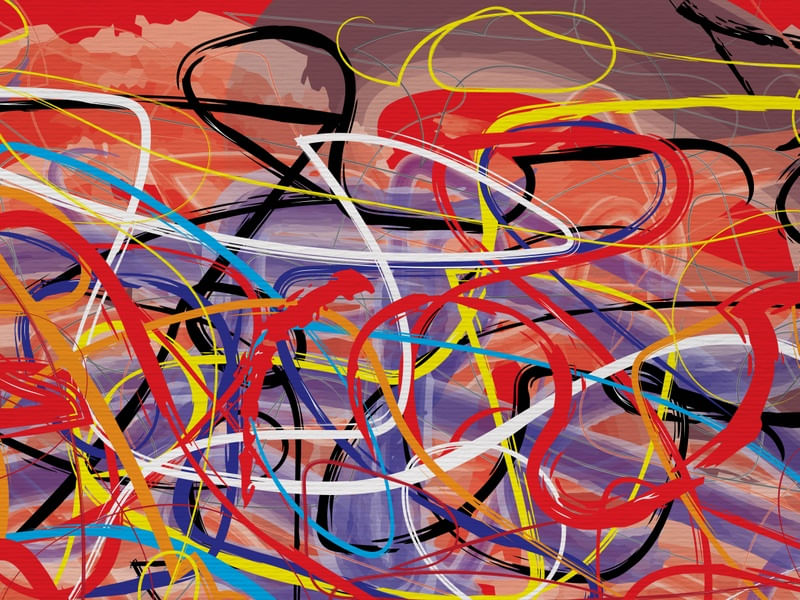 RABISCOS ABSTRATOS XIII