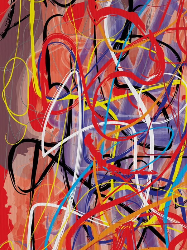 RABISCOS ABSTRATOS XVII