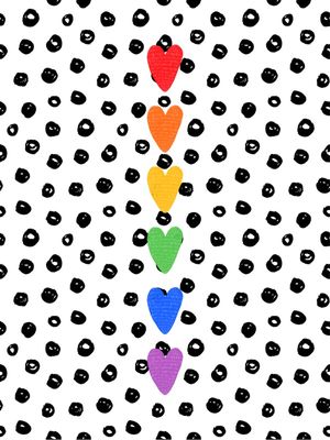 GEOMETRIC PRIDE HEARTS