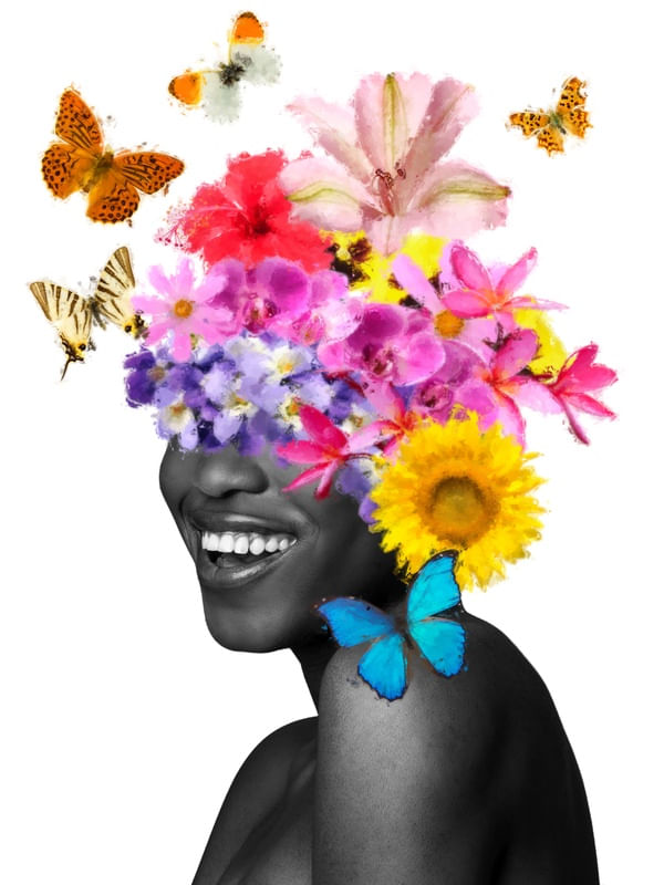 GIRL WITH FLOWERS IV