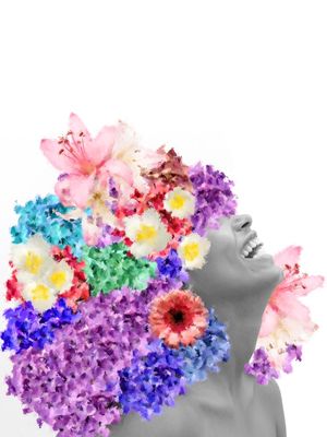 GIRL WITH FLOWERS V