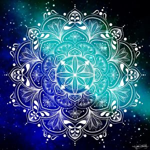 MANDALA GALAXY DARK BLUE