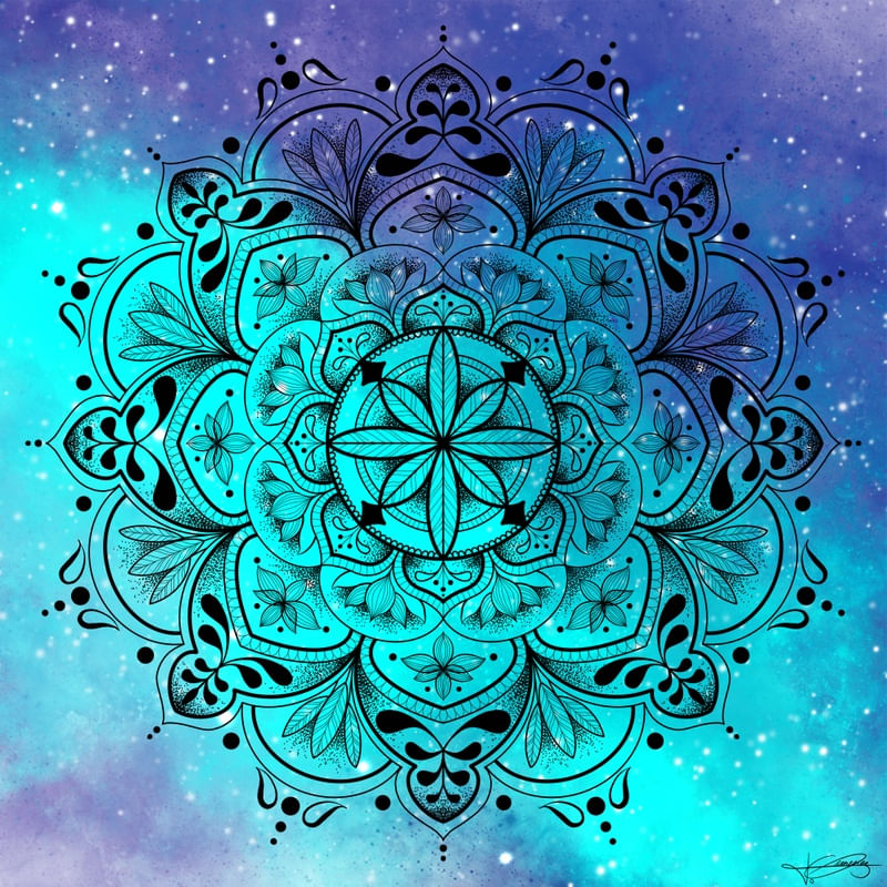 MANDALA GALAXY TURQUESA