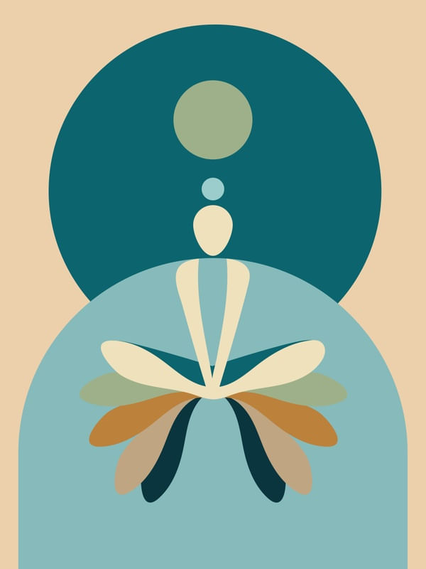 YOGA MINIMALISTA FLOR DE LÓTUS