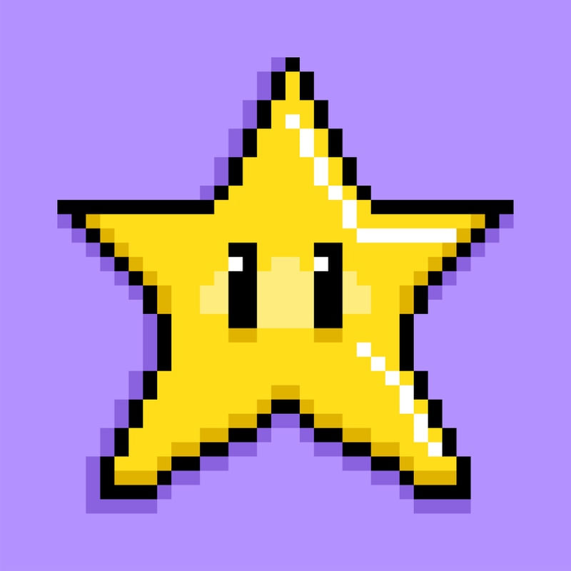 STAR PIXEL ART