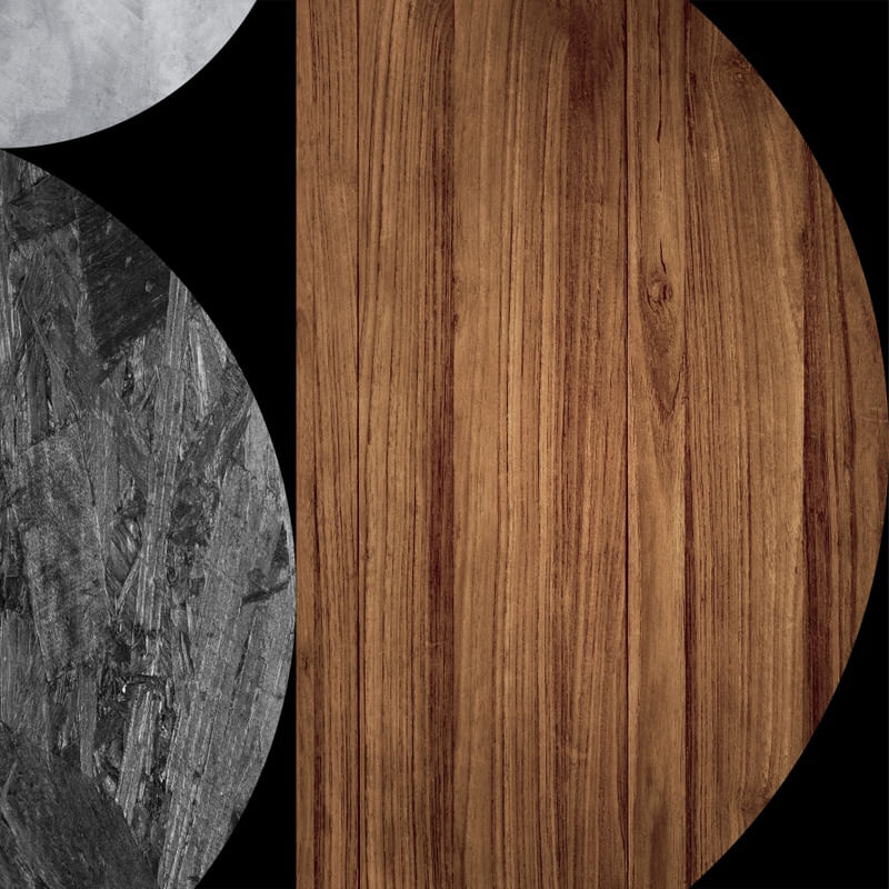 ABSTRATO GEOMETRICO WOOD - 23B - Q