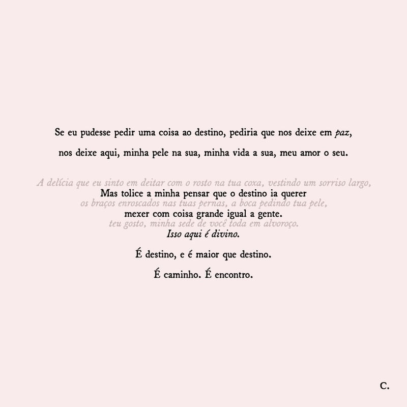 É MAIOR QUE DESTINO