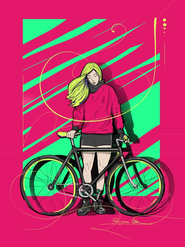 GIRL BIKER