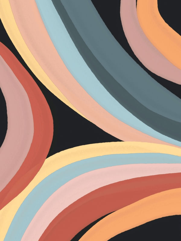 ABSTRACT RAINBOW LINES 2