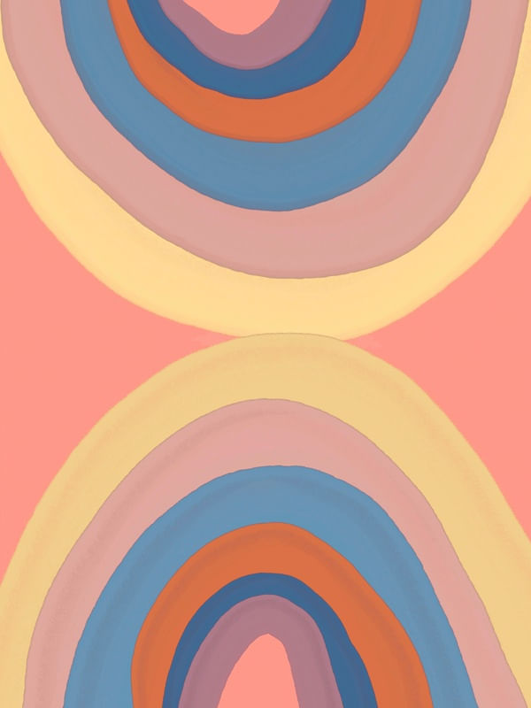 ABSTRACT RAINBOW LINES 3
