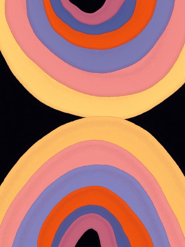 ABSTRACT RAINBOW LINES 5