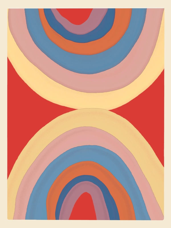 ABSTRACT RAINBOW LINES 6