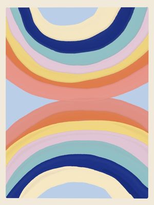 ABSTRACT RAINBOW LINES 7