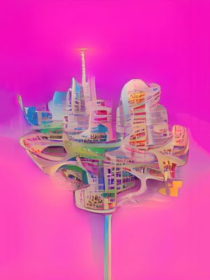CIDADE FUTURISTA PINK
