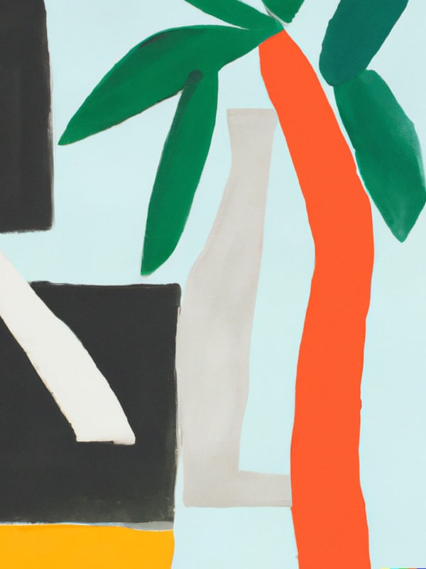 PALMEIRA ABSTRATA - GOUACHE