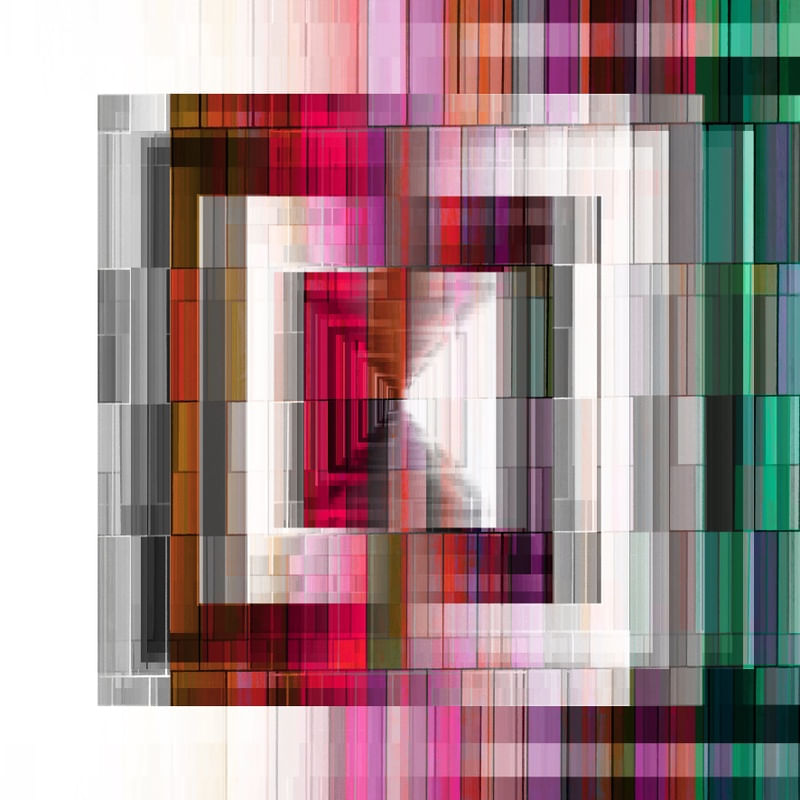 COMPLEX CODING 3 QUADRADO, TROPICAL GEOMETRICO ABSTRATO FORMAS GRAPHICO
