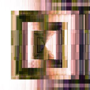 COMPLEX CODING 6 QUADRADO, ROSA ROXO VERDE GEOMETRICO ABSTRATO FORMAS GRAPHICO